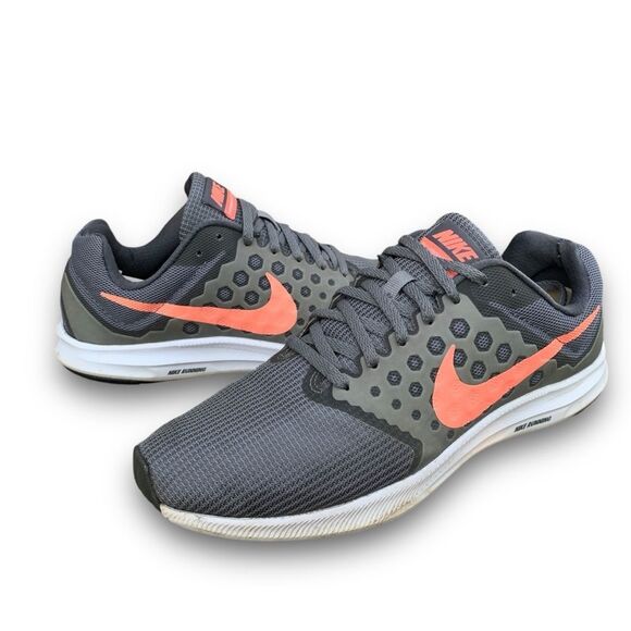 Nike Downshifter Cool Grey Lava Glow Running Athletic Shoes Women’s size 11 - Picture 2 of 15